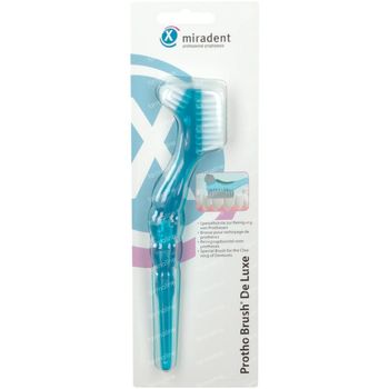 Miradent Borstel Tandprothese Deluxe Blauw 1 st