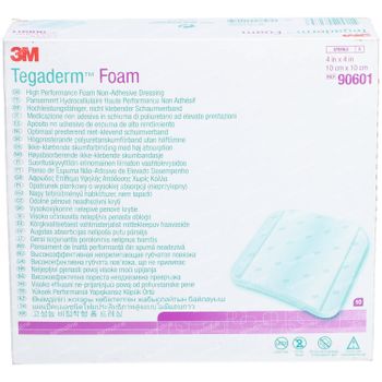 3M Tegaderm Foam Niet Klevend 10cmx10cm 10 st