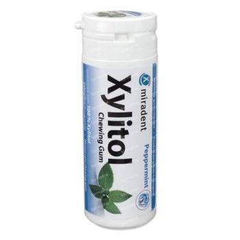Miradent Chewing Gum Xylitol Menthe Poivre 30 st