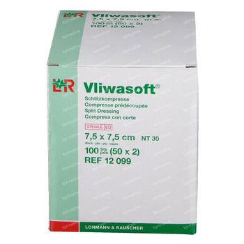Vliwasoft Compresses à fente en Y 7.5 x 7.5cm 12099 50 st