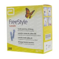 Abbott Precision Thin Lancets Stérile 200 st