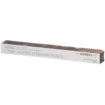 Korres Cedar Wood Eyebrow No 1 Dark Shade Pencil 1,13 g