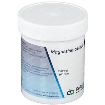 Deba Pharma Magnesium Citraat 1000mg 100 capsules