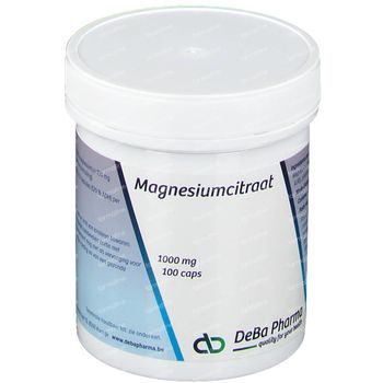 Deba Pharma Magnesium Citraat 1000mg 100 capsules
