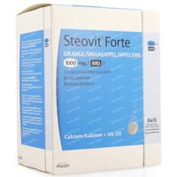 Steovit Forte Sinaasappel 1000mg/880 I.E .Calcium & Vit D 90 bruistabletten