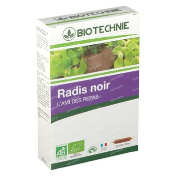 Biotechnie Radis Noir Bio 20 x 10 ml ampoules