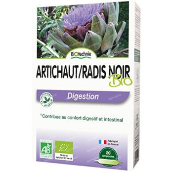 Biotechnie Artichaut-Radis Noir Bio 20 x 10 ml ampoules