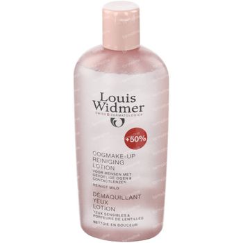 Louis Widmer Oogmake-Up Reiniger (Zonder parfum) +50% GRATIS 100+50 ml