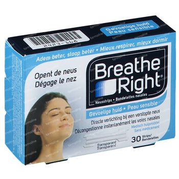 Breathe Right Clear Neusstrips 30 st