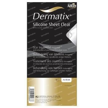 Dermatix Silicone Sheet Clear 4x13cm 1 st