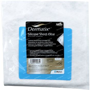 Dermatix Silicone Sheet Clear 13x13cm 1 st