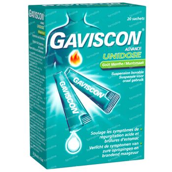 Gaviscon Suspensie Munt 20 zakjes