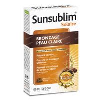 Nutreov Sunsublim Solaire Bronzage Peau Claire 28 capsules