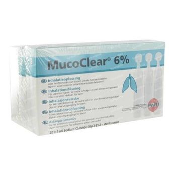 Mucoclear 6% NaCl 60x4 ml ampoules
