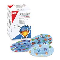 3M Opticlude Compresse Occulaire Boys & Girls Midi 5,3cm X 7cm 2538PE 30 pièces