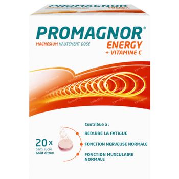 Promagnor® Energy 20 comprimés effervescents