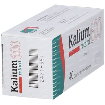 Kalium Retard 600mg 40 comprimés
