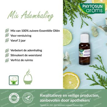 Phytosun Aroms Mix van Essentiële Oliën voor Verstuiving Ademhaling 30 ml