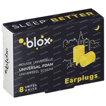 Blox Protections Auditives Dormir (Cylindrique) 4 paire