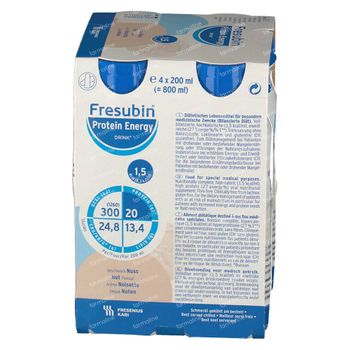 Fresubin Protein Energy Drink Noten 4x200 ml