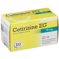 Cetirizine EG 10mg 100  comprimés