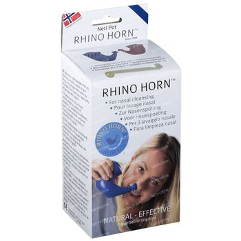 Rhino Horn Neusspoeler Blauw 1 st