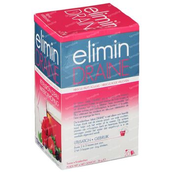 Elimin Draine Thé Fruits Rouges 20 g sachets