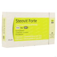 Steovit Forte Citroen 1000mg/800 I.E. Calcium & Vit D 28 kauwtabletten