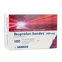 Ibuprofen Sandoz 400mg 100 tabletten