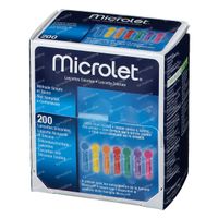 Microlet lancet gekleurd P6571 200 st