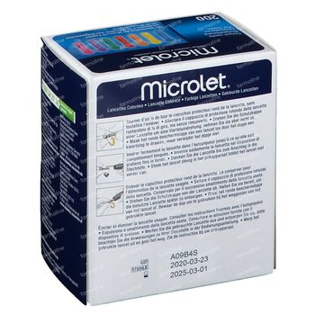 Microlet lancet gekleurd P6571 200 st