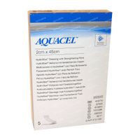 Aquacel Verb Hydrofiber Ster + Versterking 2cm x 45cm 5 st