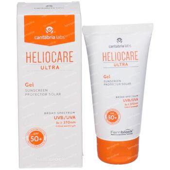 Heliocare Gel SPF50+ - Crème Solaire Non Grasse Visage 50 ml
