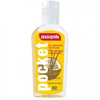 Assanis Gel Antibactérien Mains Coco - Vanille 80 ml