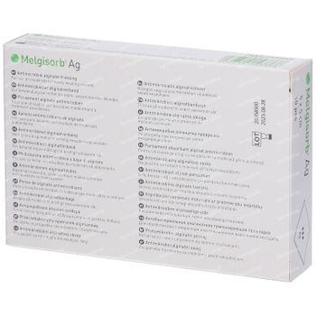 Melgisorb Ag Compresses Steriles  5 x 5Cm 10 st