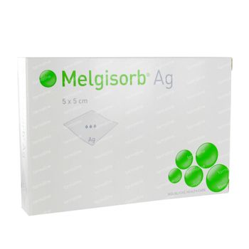 Melgisorb Ag Compresses Steriles  5 x 5Cm 10 st
