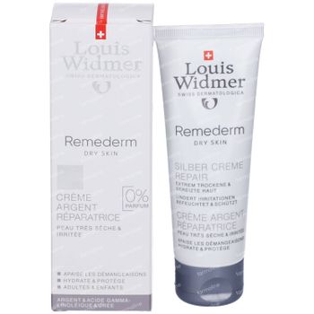 Louis Widmer Remederm Zilvercrème Zonder Parfum 75 ml