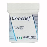 Deba D3-Actif 15 mcg 240 tabletten