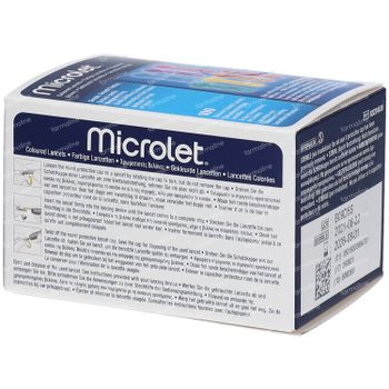Bayer Microlet Lancetten Steriel Gekleurd 100 st
