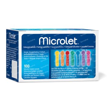 Bayer Microlet Lancette Stérile Coloré 100 st