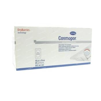 Hartmann Cosmopor Antibacterial Stérile 15 x 6cm 901002 25 st