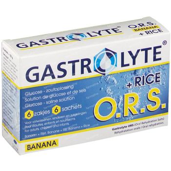 Gastrolyte O.R.S. Banane & Riz - Hydratation, en cas de Diarrhée 6 sachets