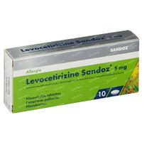 Levocetirizine 5mg Sandoz 10 tabletten