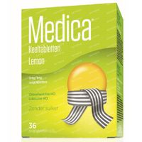 Medica Keeltabletten Lemon Keelpijn 36 zuigtabletten