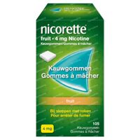 Nicorette® Fruit Kauwgom 4mg 105  kauwgoms