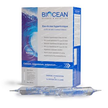 Biocean Eau de Mer Hypertonique 30x10 ml ampoules