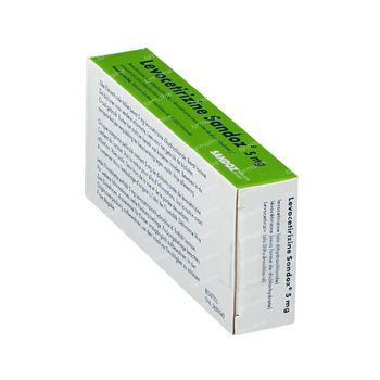 Levocetirizine 5mg Sandoz 20 comprimés