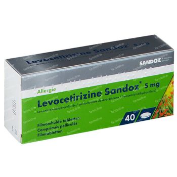 Levocetirizine 5mg Sandoz 40 comprimés