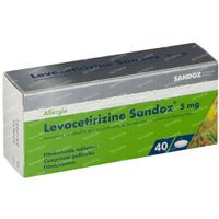 Levocetirizine 5mg Sandoz 40 tabletten