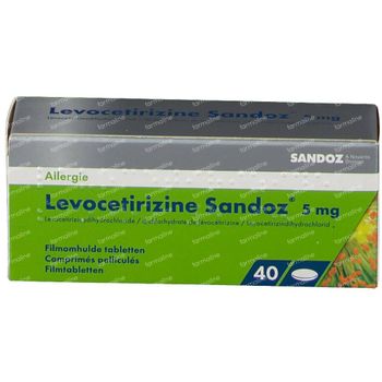 Levocetirizine 5mg Sandoz 40 comprimés